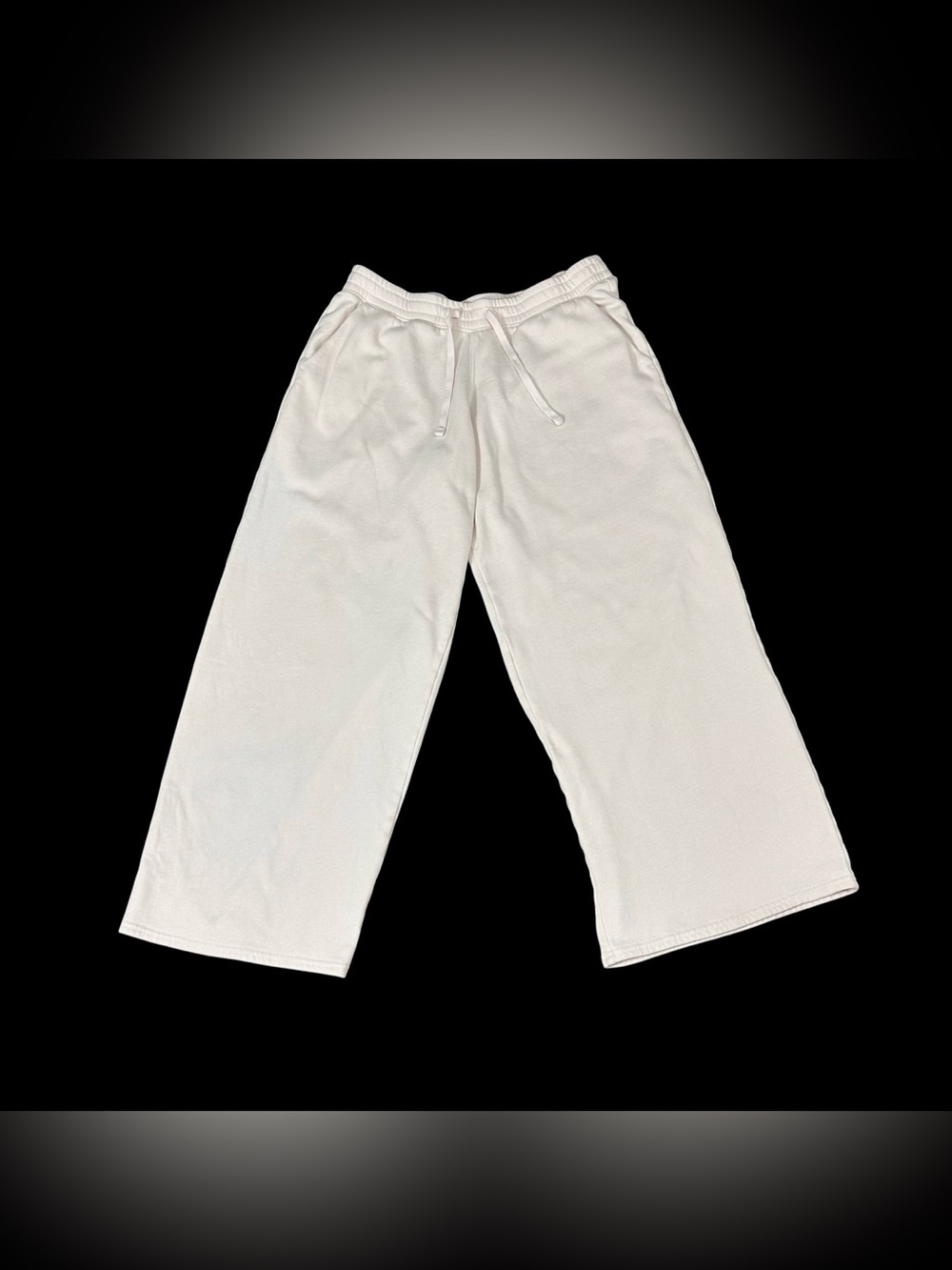 Hollister Women’s Large Light Pink Wide Leg Sweatpants Drawstring Fleece
